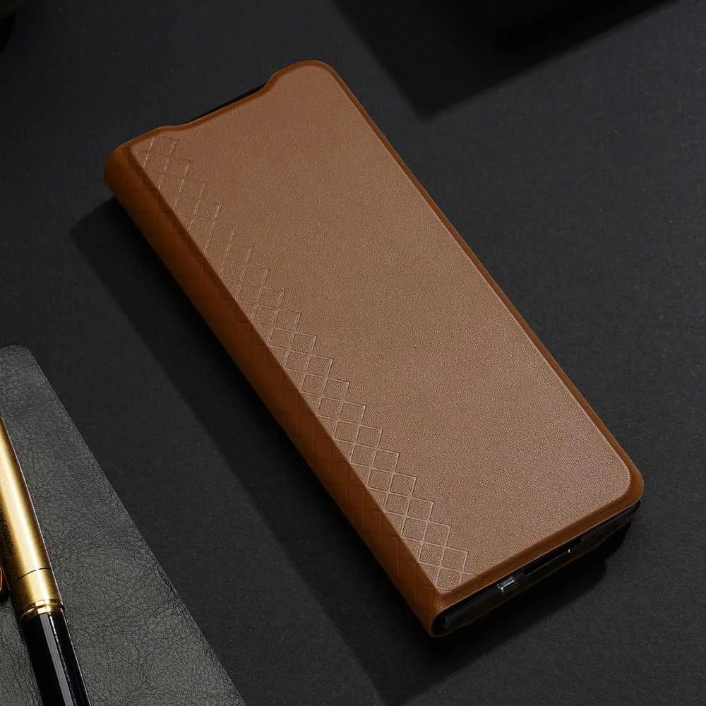 Dėklas Oem Dux Ducis "Bril" skirtas Samsung F936 Z Fold4 rudas