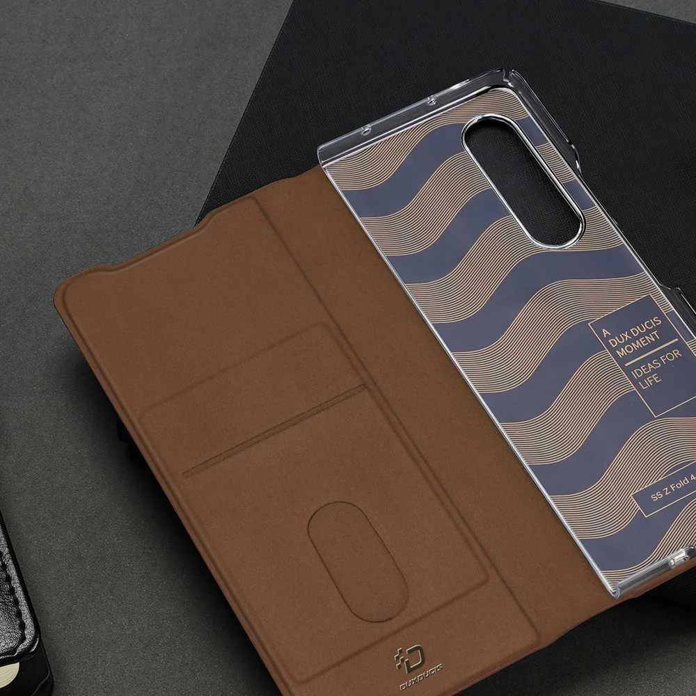 Dėklas Oem Dux Ducis "Bril" skirtas Samsung F936 Z Fold4 rudas