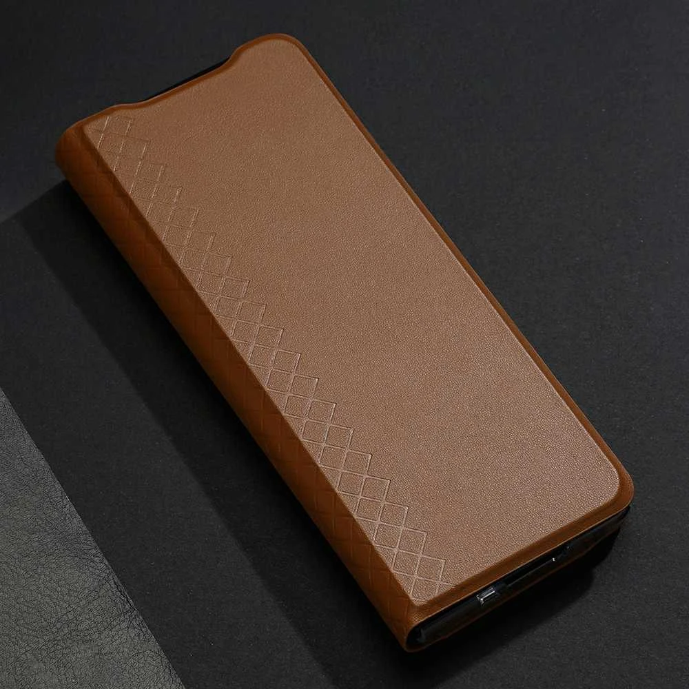 Dėklas Oem Dux Ducis "Bril" skirtas Samsung F936 Z Fold4 rudas