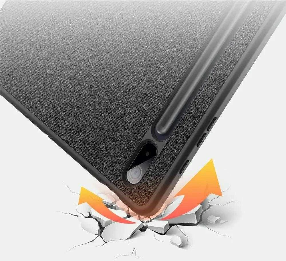 Dėklas Dux Ducis Domo Samsung X800/X806 Tab S8 Plus/T730/T736B Tab S7 FE 2021/T970/T976B Tab S7 Plus 12.4 juodas