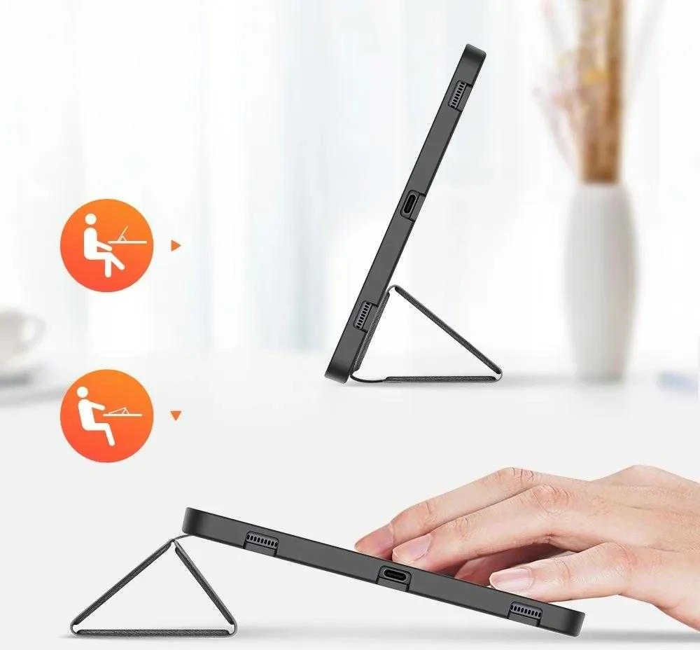 Dėklas Dux Ducis Domo Samsung X800/X806 Tab S8 Plus/T730/T736B Tab S7 FE 2021/T970/T976B Tab S7 Plus 12.4 juodas