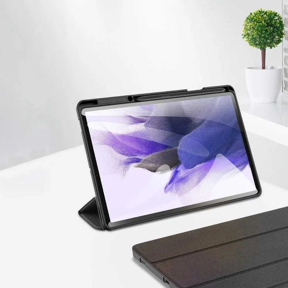 Dėklas Dux Ducis Domo Samsung X800/X806 Tab S8 Plus/T730/T736B Tab S7 FE 2021/T970/T976B Tab S7 Plus 12.4 juodas