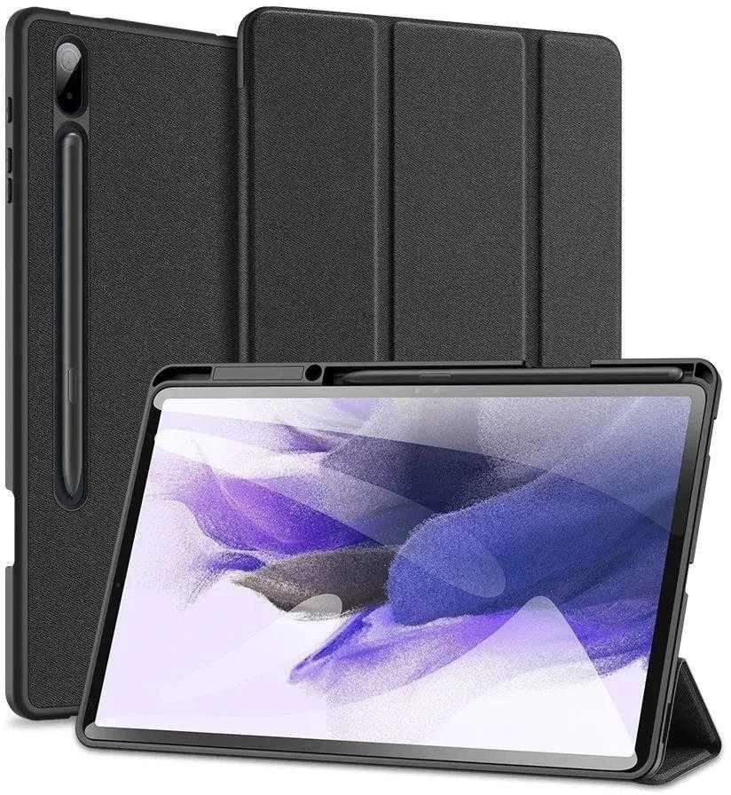 Dėklas Dux Ducis Domo Samsung X800/X806 Tab S8 Plus/T730/T736B Tab S7 FE 2021/T970/T976B Tab S7 Plus 12.4 juodas