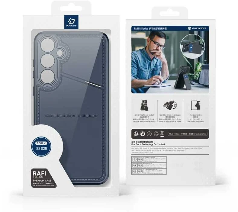 Dėklas Dux Ducis "Rafi II Mag" skirtas Samsung S931 S25 mėlynas