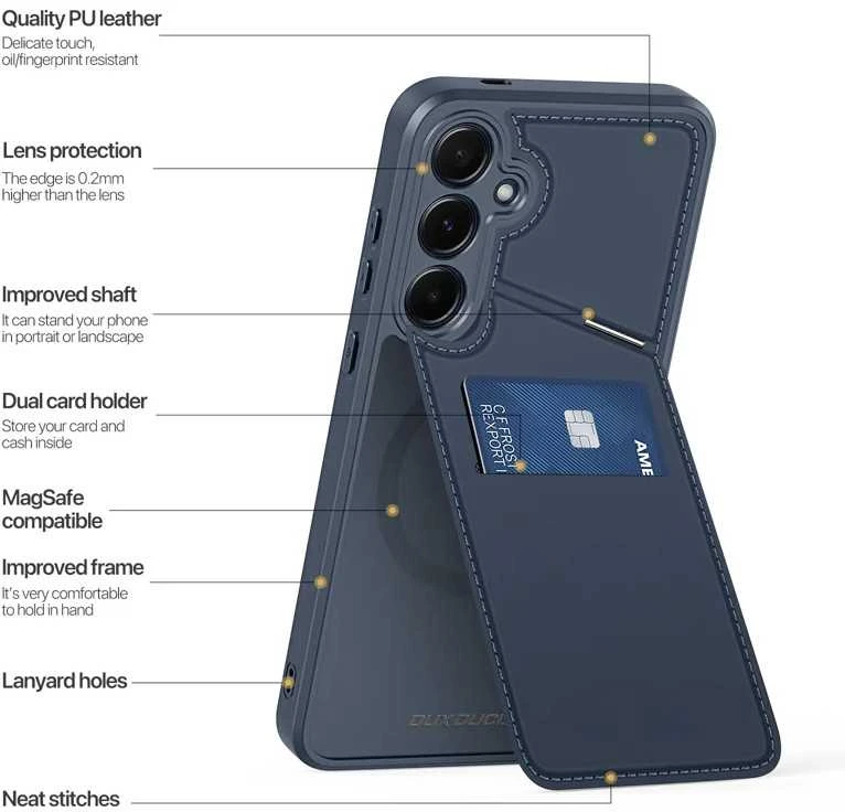 Dėklas Dux Ducis "Rafi II Mag" skirtas Samsung S931 S25 mėlynas