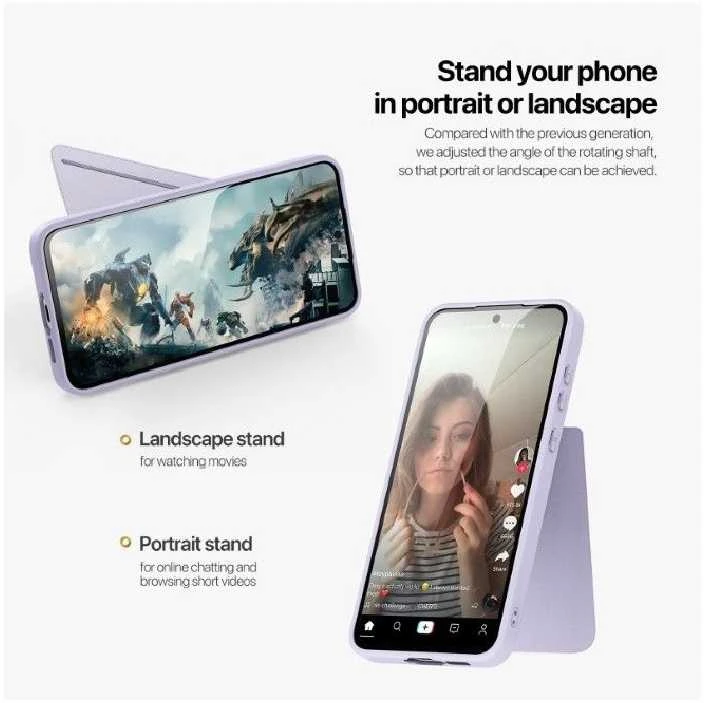 Dėklas Dux Ducis "Rafi II" skirtas Samsung A556 A55 5G violetinis