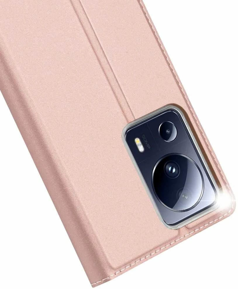 Dėklas Dux Ducis Skin Pro Xiaomi Poco X5 5G/Redmi Note 12 5G rožinis-auksinis