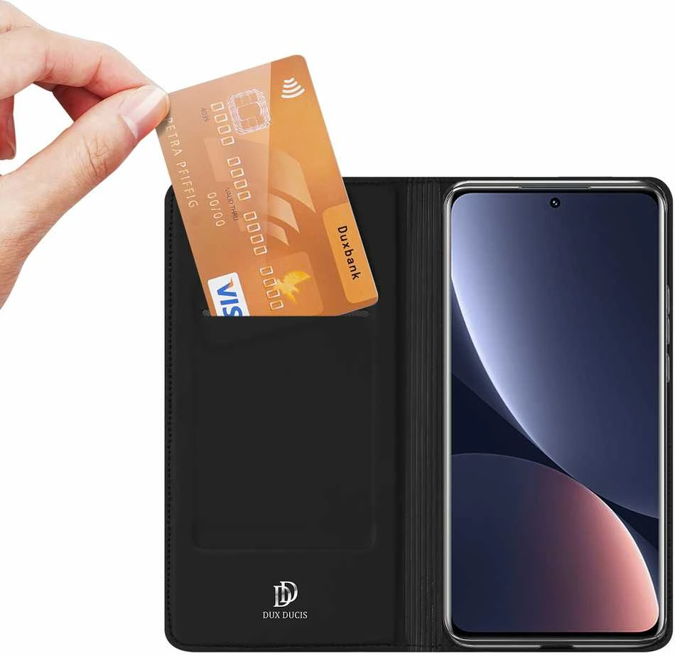 Dux Ducis Skin Pro dėklas skirtas Xiaomi 12 Pro, juodas