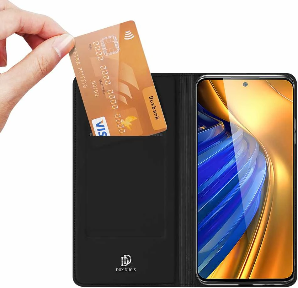 Dux Ducis Skin Pro dėklas skirtas Xiaomi Poco F4 5G, juodas