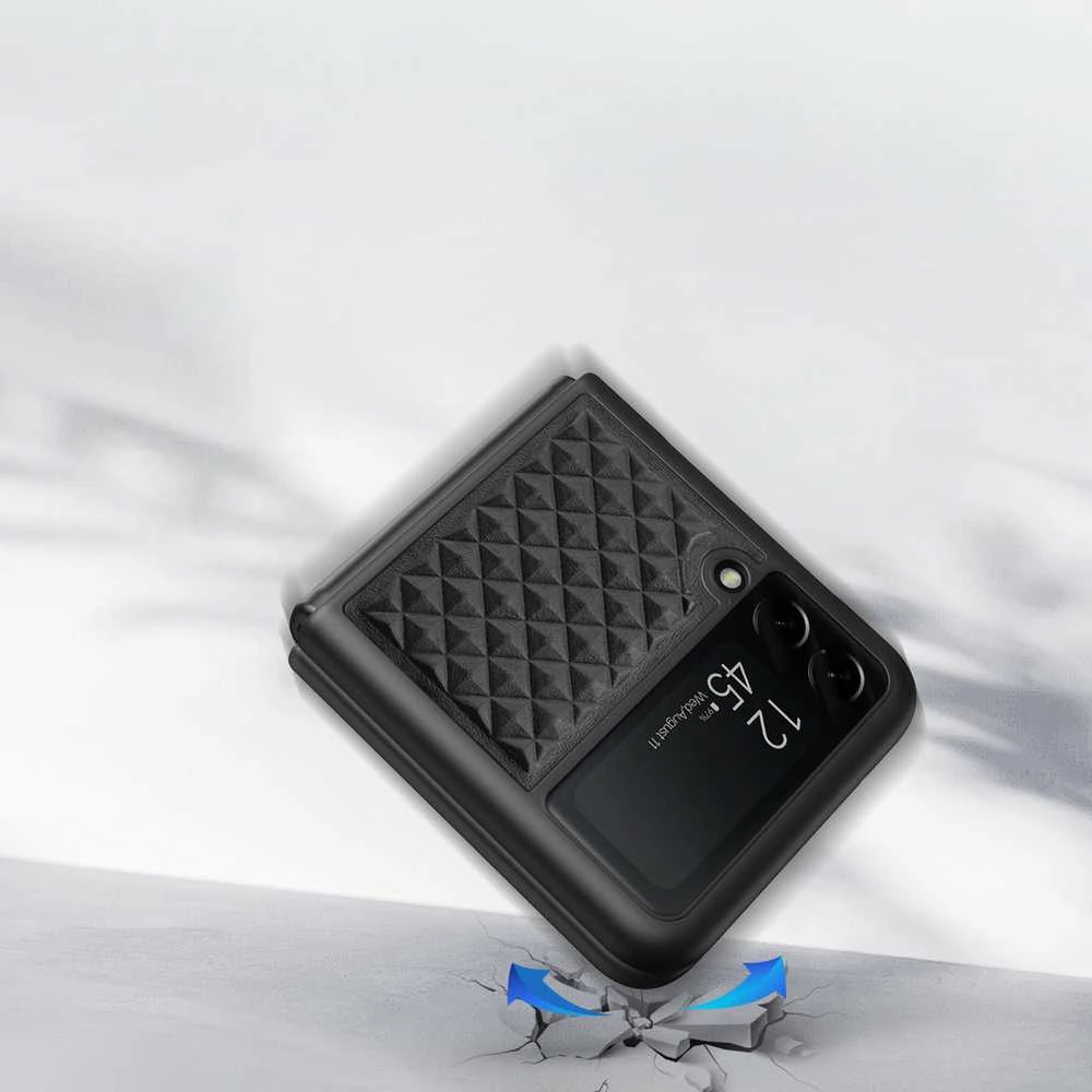 Dėklas Dux Ducis Venice Samsung F711 Z Flip3 5G juodas