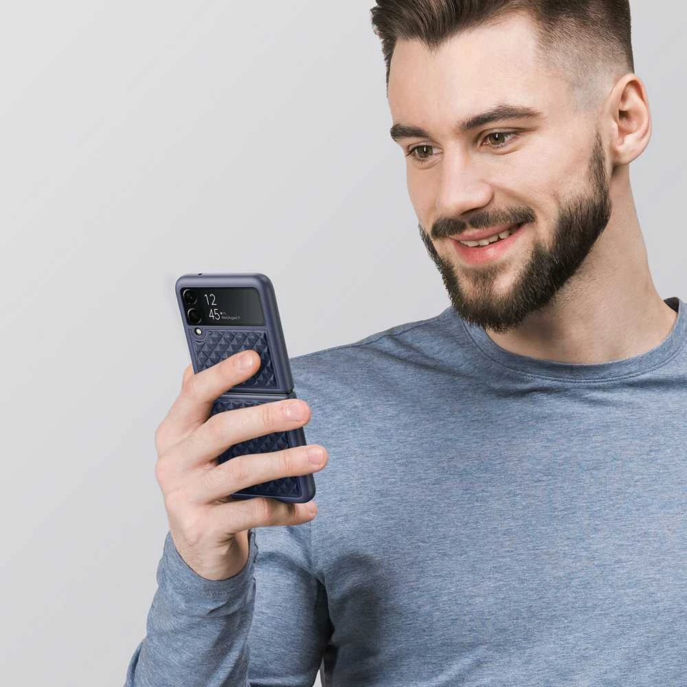 Dux Ducis Venice dėklas skirtas Samsung Z Flip 3 5G, mėlynas