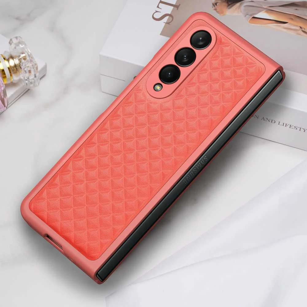 Dux Ducis Venice dėklas skirtas Samsung Galaxy Z Fold 4, raudonas