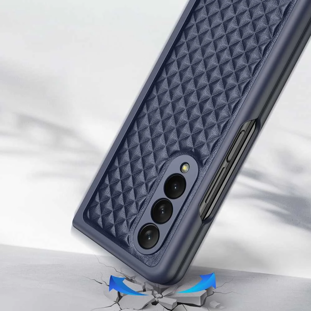 Dux Ducis Venice dėklas skirtas Samsung Z Fold 4 5G, mėlynas