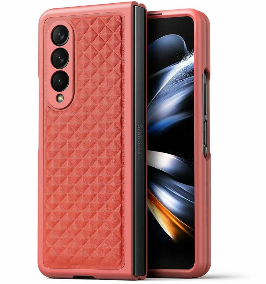 Dux Ducis Venice dėklas skirtas Samsung Galaxy Z Fold 4, raudonas