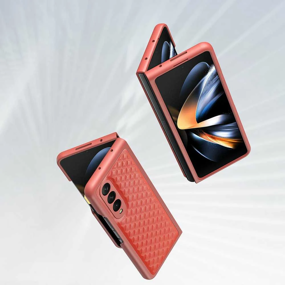 Dux Ducis Venice dėklas skirtas Samsung Galaxy Z Fold 4, raudonas