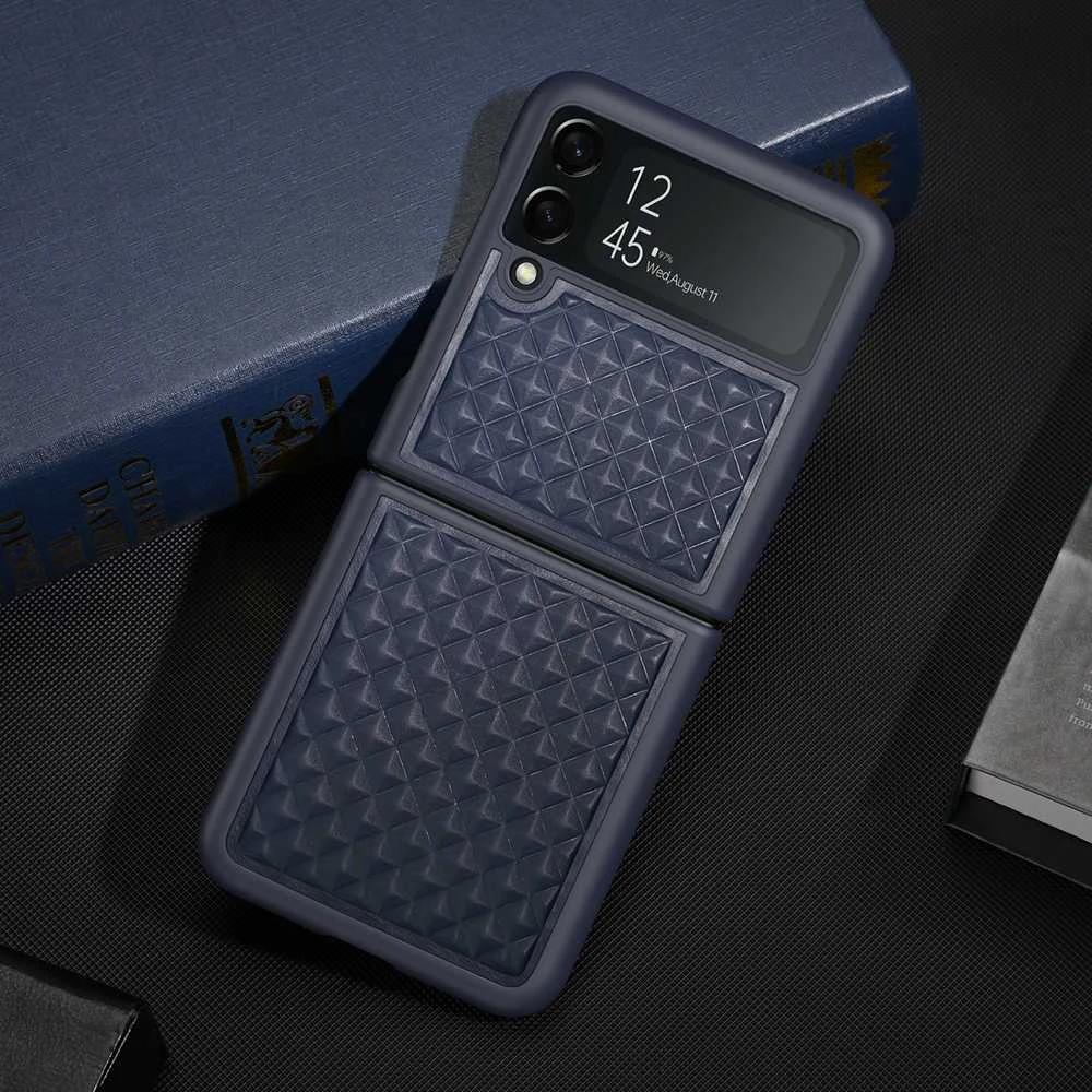 Dux Ducis Venice dėklas skirtas Samsung Z Flip 3 5G, mėlynas