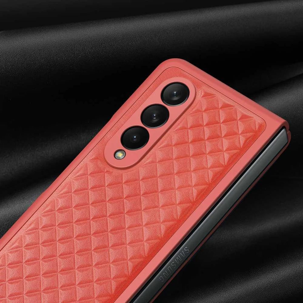 Dux Ducis Venice dėklas skirtas Samsung Galaxy Z Fold 4, raudonas