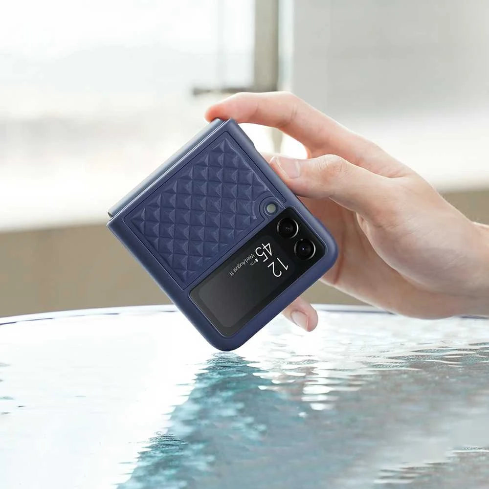 Dux Ducis Venice dėklas skirtas Samsung Z Flip 3 5G, mėlynas