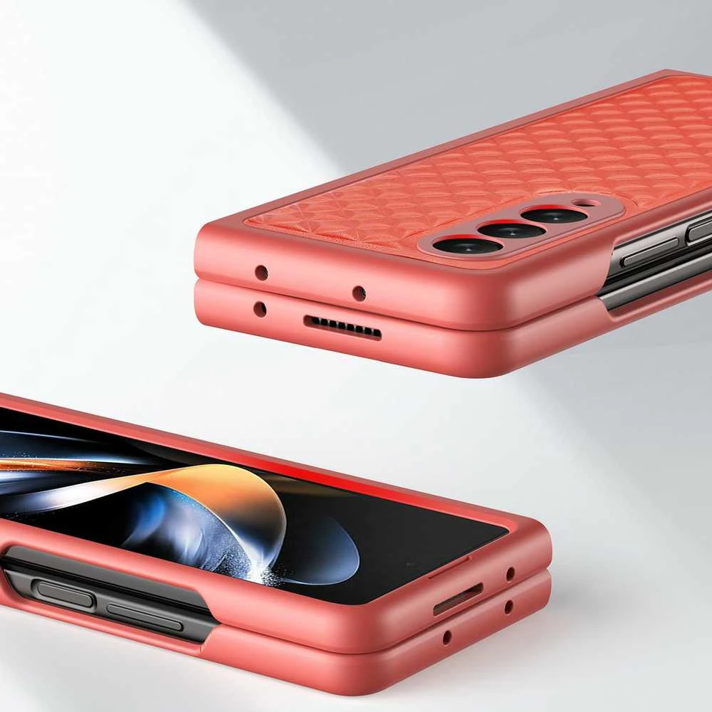 Dux Ducis Venice dėklas skirtas Samsung Galaxy Z Fold 4, raudonas