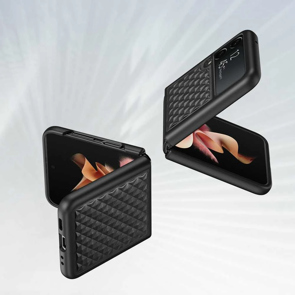 Dėklas Dux Ducis Venice Samsung F711 Z Flip3 5G juodas