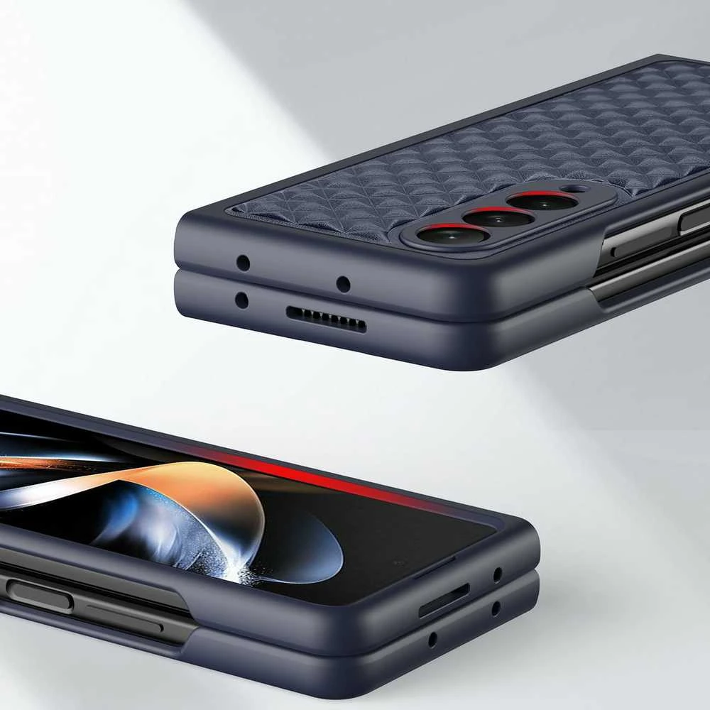 Dux Ducis Venice dėklas skirtas Samsung Z Fold 4 5G, mėlynas