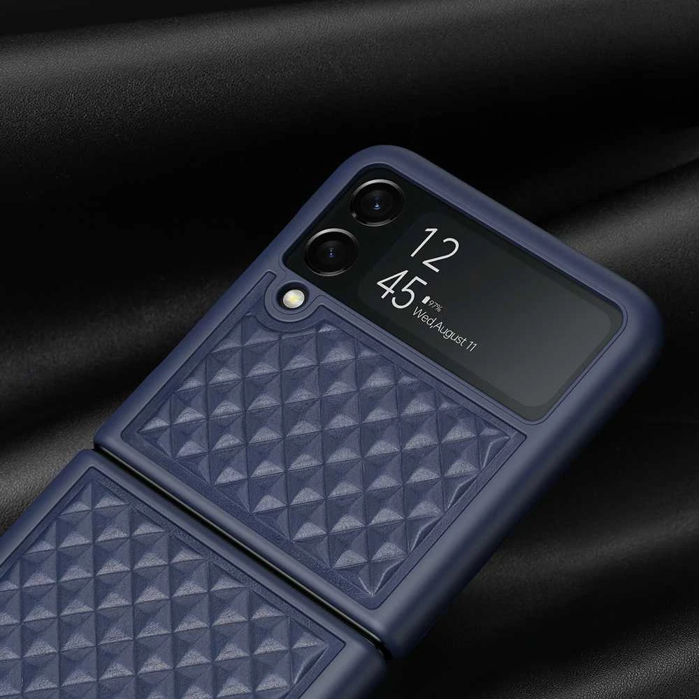 Dux Ducis Venice dėklas skirtas Samsung Z Flip 3 5G, mėlynas