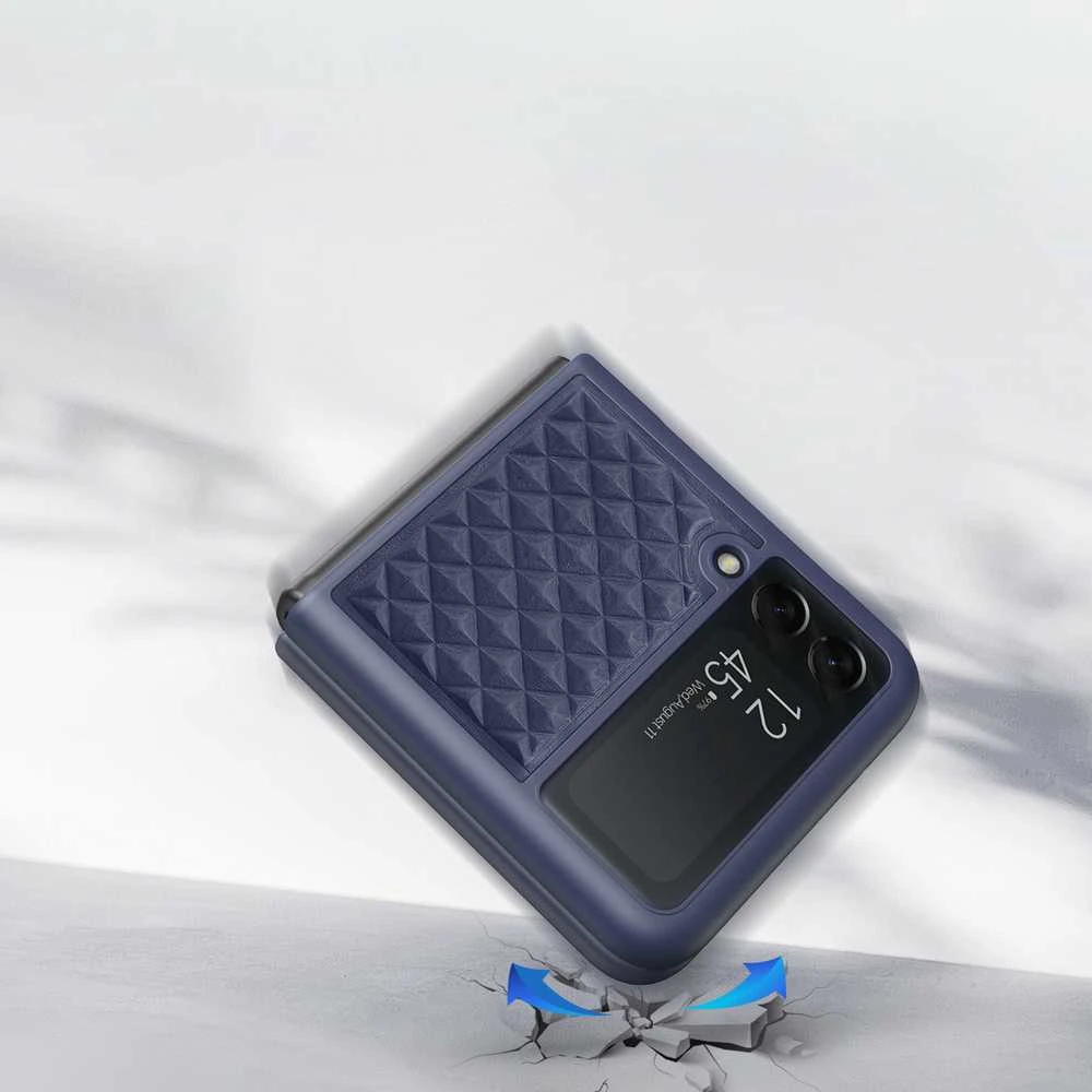 Dux Ducis Venice dėklas skirtas Samsung Z Flip 3 5G, mėlynas