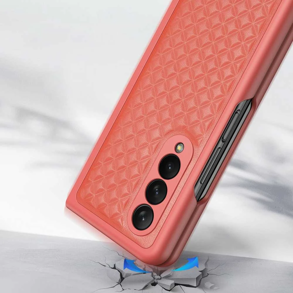 Dux Ducis Venice dėklas skirtas Samsung Galaxy Z Fold 4, raudonas