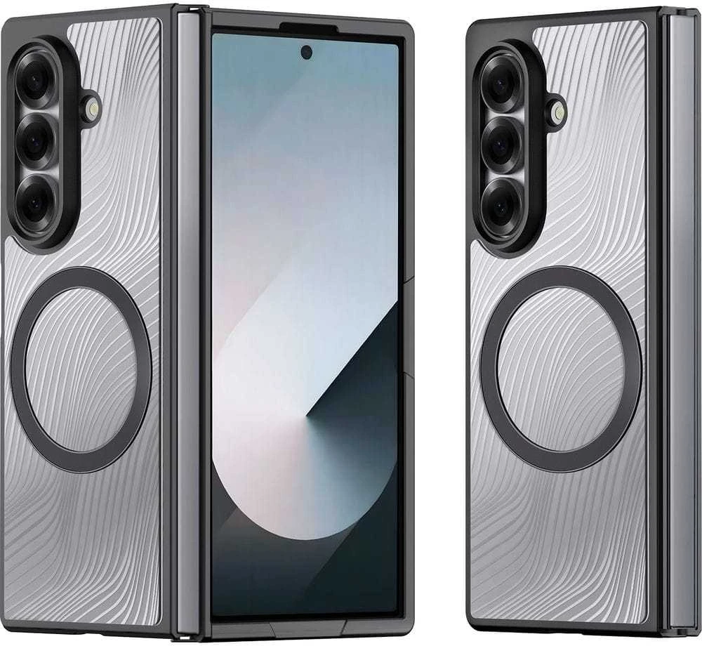 Samsung Galaxy Z Fold5 5G armored compatible MagSafe Dux Ducis Aimo Mag - dėklas telefonui juodos spalvos