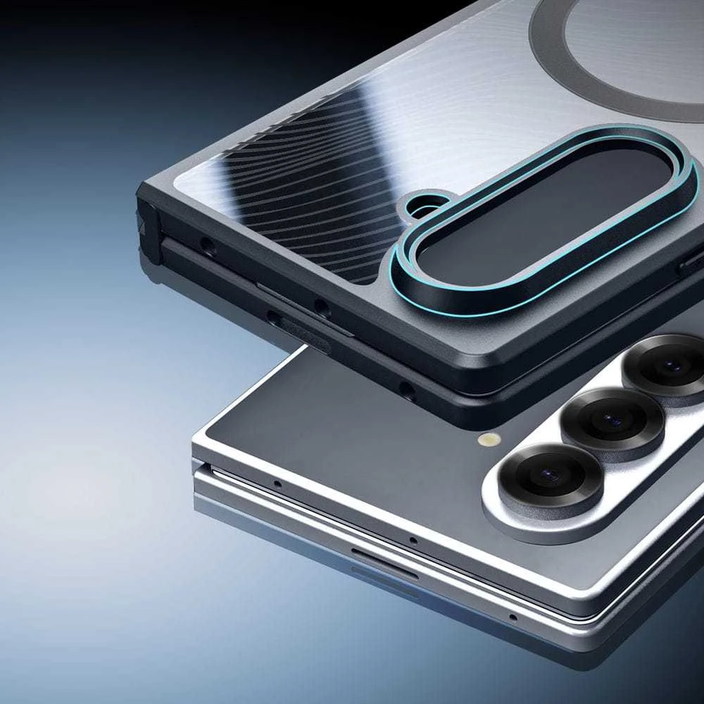 Samsung Galaxy Z Fold5 5G armored compatible MagSafe Dux Ducis Aimo Mag - dėklas telefonui juodos spalvos