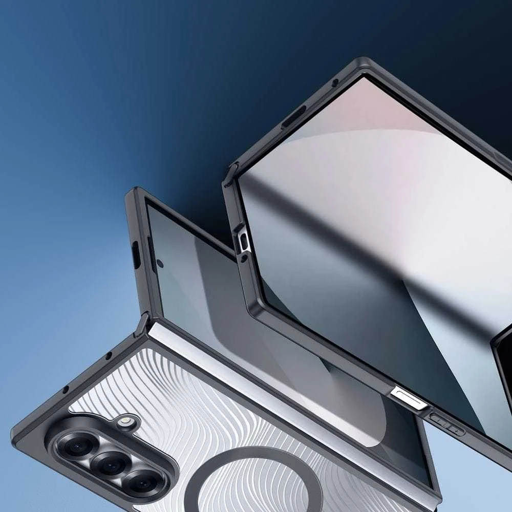 Samsung Galaxy Z Fold5 5G armored compatible MagSafe Dux Ducis Aimo Mag - dėklas telefonui juodos spalvos