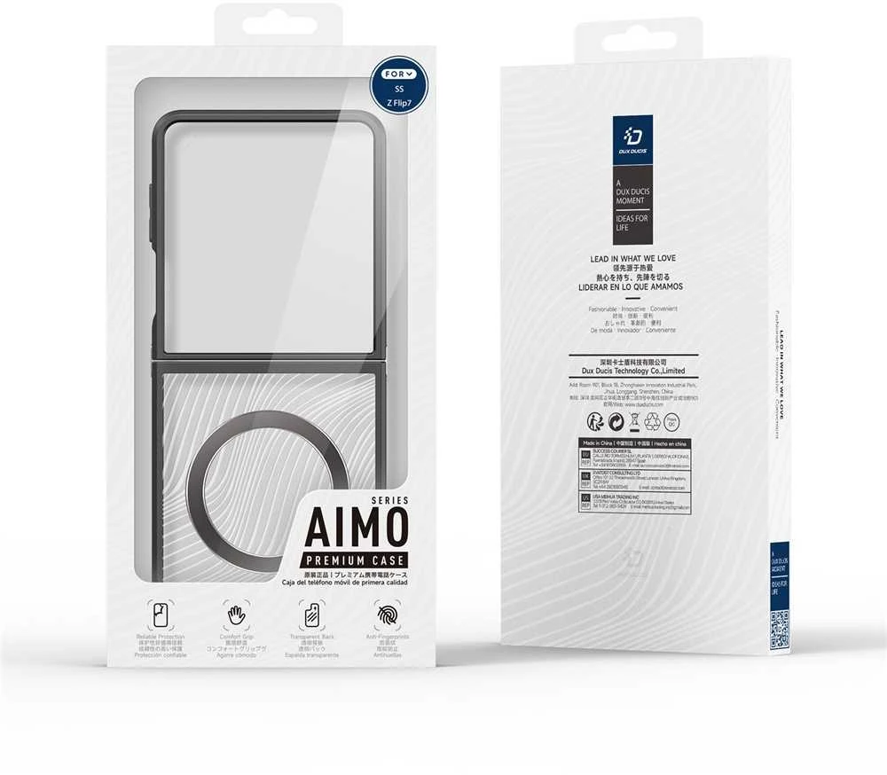 Dėklas Dux Ducis "Aimo Mag" skirtas Samsung F731 Z Flip5 juodas