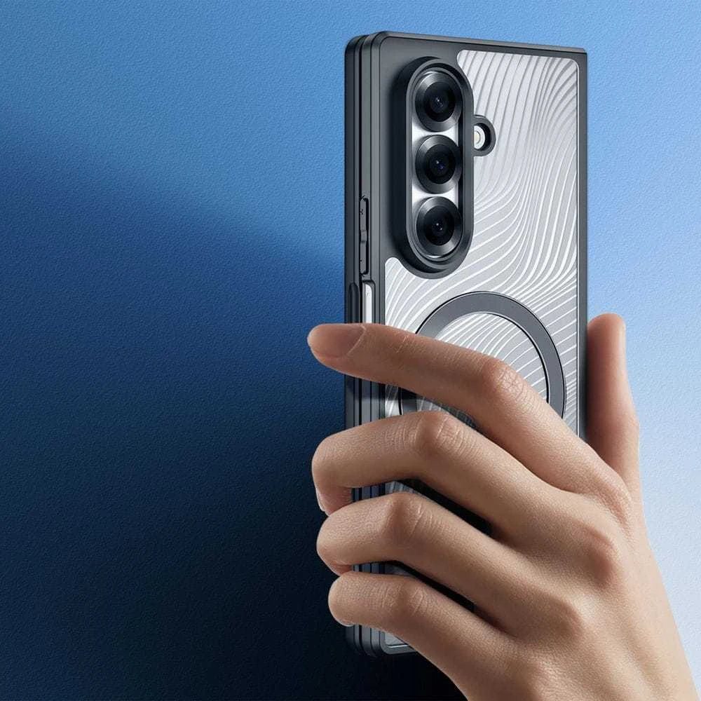 Samsung Galaxy Z Fold5 5G armored compatible MagSafe Dux Ducis Aimo Mag - dėklas telefonui juodos spalvos