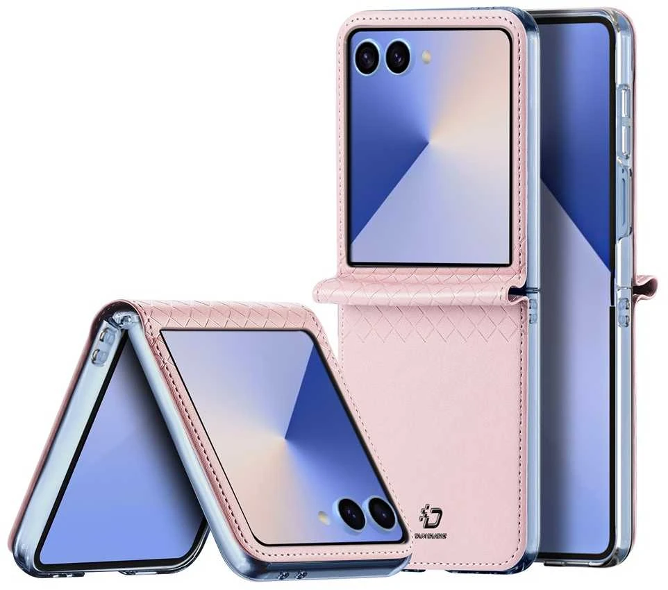 Dėklas Dux Ducis Bril Samsung F741 Z Flip6/F761 Z Flip7 FE rožinis
