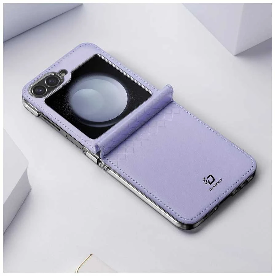 Dėklas Dux Ducis Bril Samsung F741 Z Flip6/F761 Z Flip7 FE violetinis