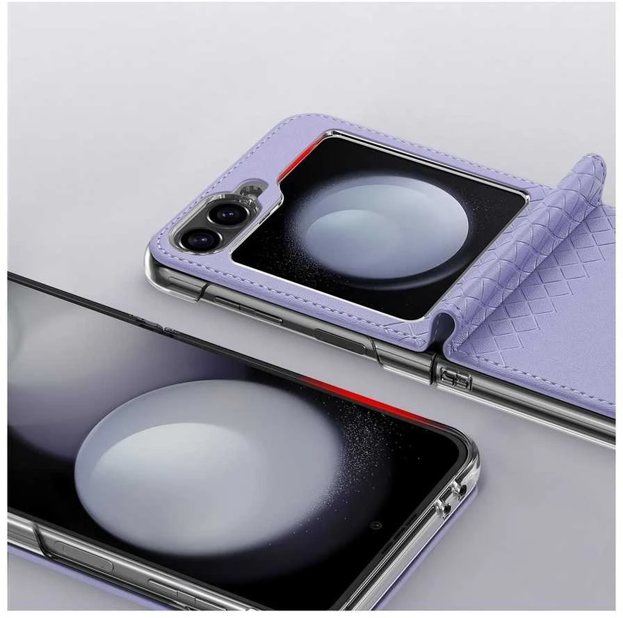 Dėklas Dux Ducis Bril Samsung F741 Z Flip6/F761 Z Flip7 FE violetinis