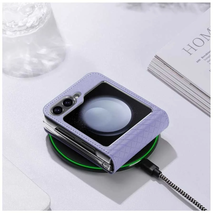 Dėklas Dux Ducis Bril Samsung F741 Z Flip6/F761 Z Flip7 FE violetinis