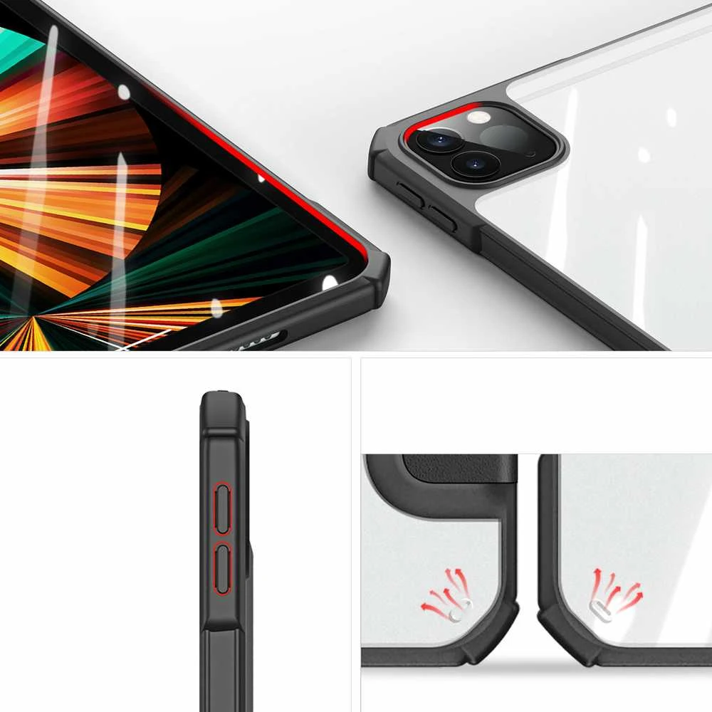 Dux Ducis "Copa" skirtas Apple iPad Air 13 (2025) / Air 13 (2024) / iPad Pro 12.9 (2018 / 2020 / 2021 / 2022) juodas