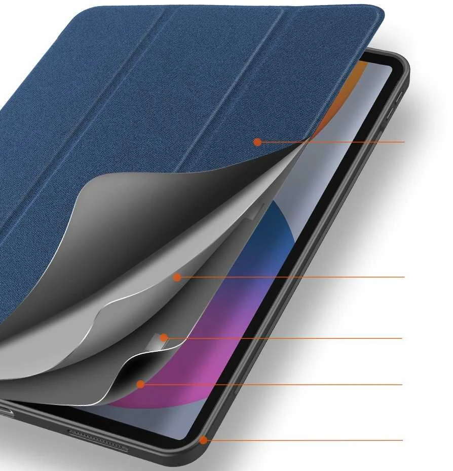 Dėklas Dux Ducis Domo Apple iPad Pro 12.9 2020/2021/2022 tamsiai mėlynas