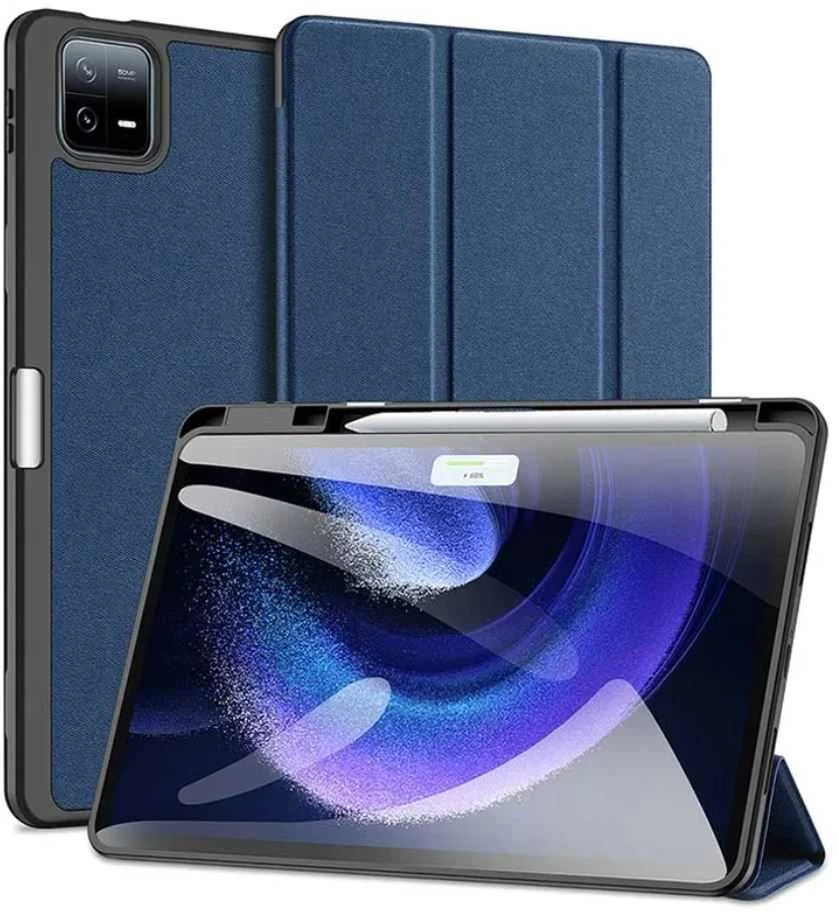 Dėklas Dux Ducis Domo Apple iPad Air 13 2024/iPad Air 13 2025 tamsiai mėlynas