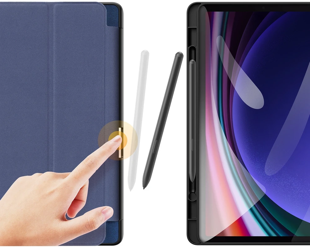 Dėklas Dux Ducis Domo Samsung X810/X816 Tab S9 Plus tamsiai mėlynas