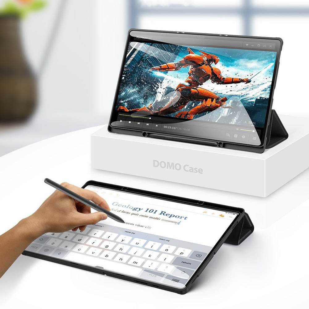 Dėklas Dux Ducis Domo Samsung X900/X906 Tab S8 Ultra juodas