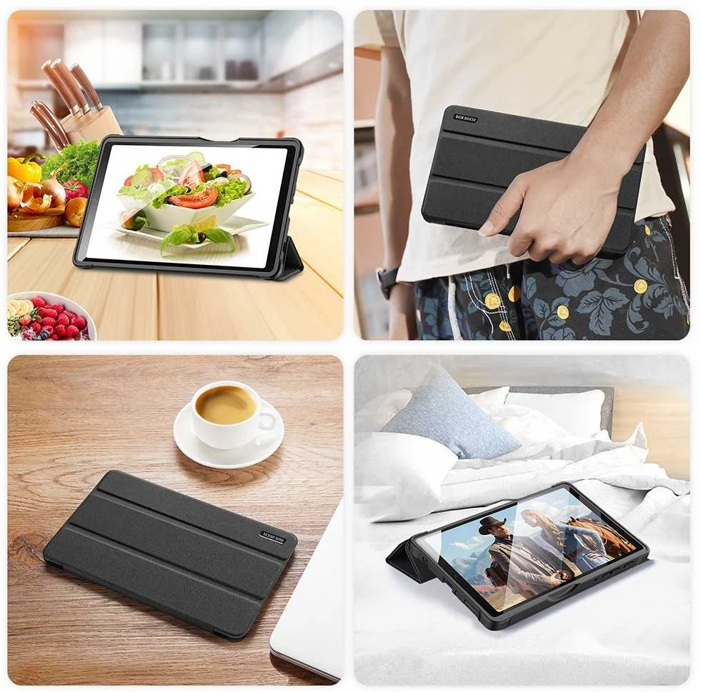 Dėklas Dux Ducis Domo Samsung T220/T225 Tab A7 Lite 8.7 2021 juodas