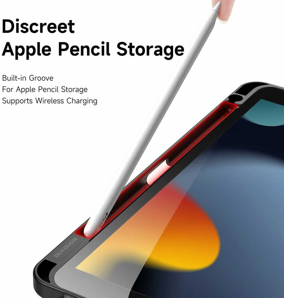 DUX DUCIS dėklas MAGI su pieštuko laikikliu iPad Pro 13 (2024) juodas
