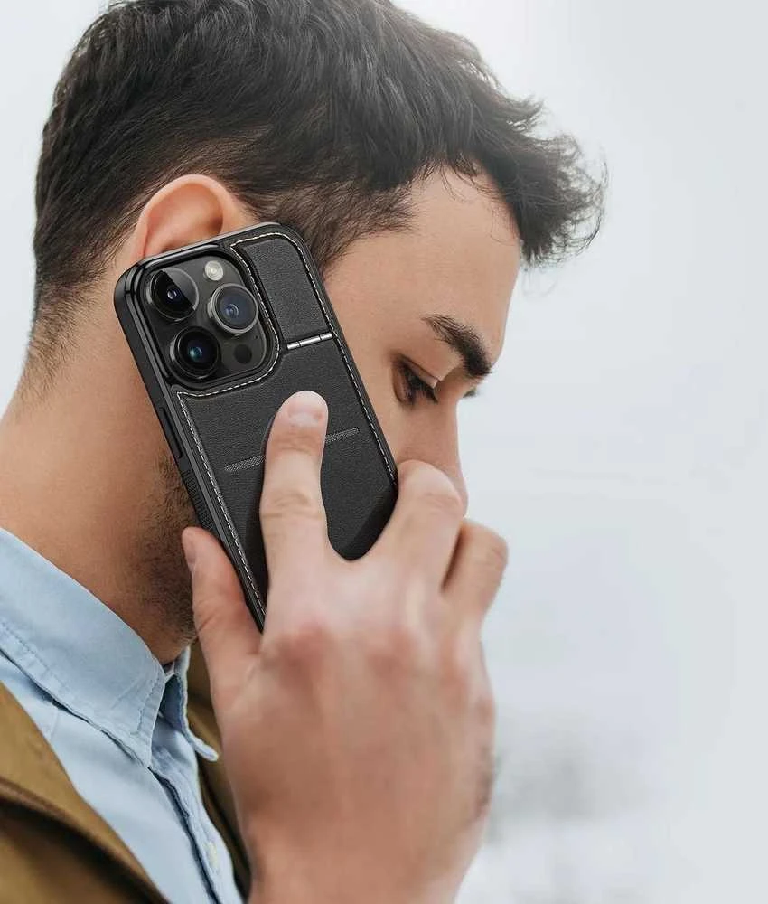Dėklas Dux Ducis "Rafi Mag" skirtas iPhone 14 Pro Max juodas