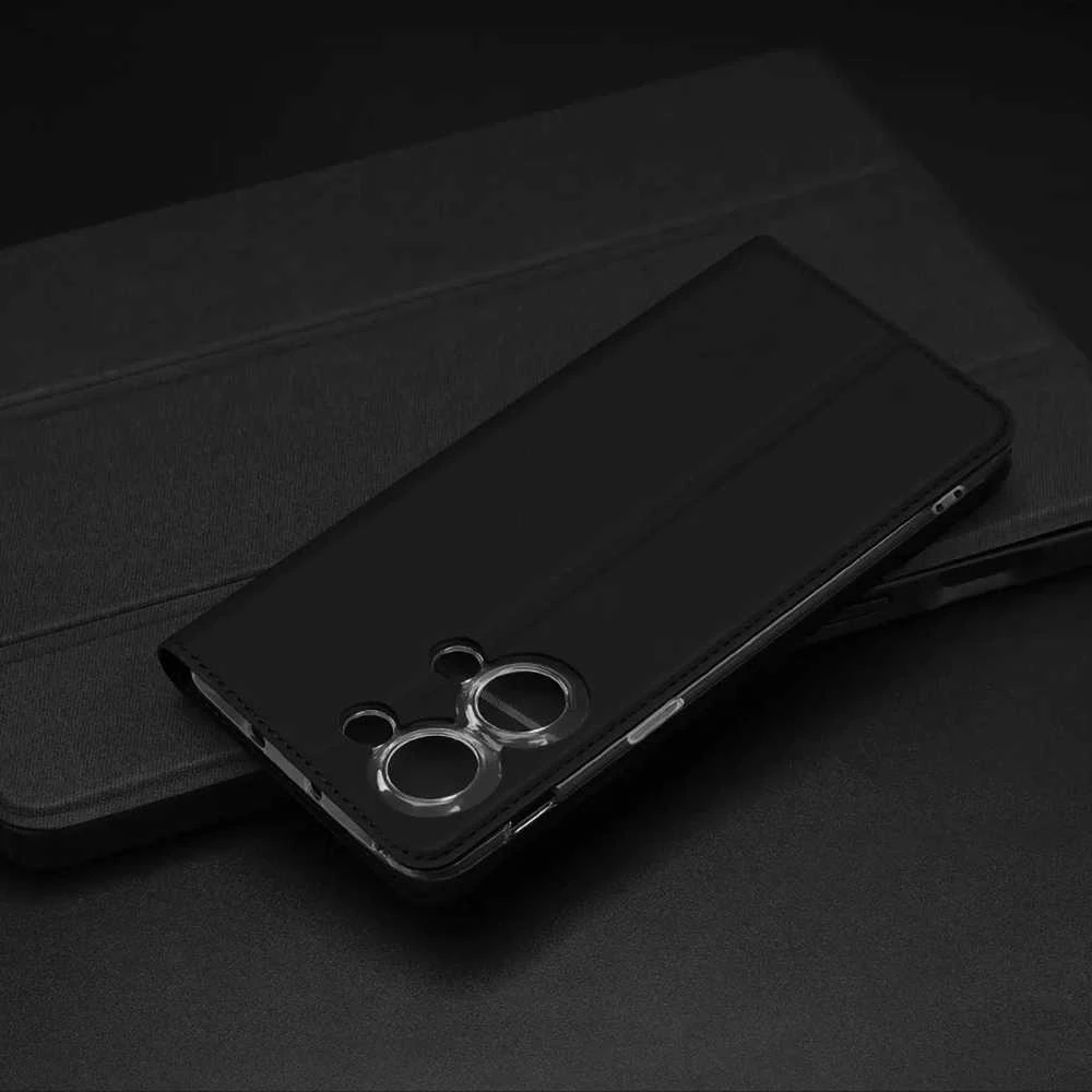 Dux Ducis Skin Pro atverčiamas and card slot OnePlus Nord 3 / Ace 2V - dėklas telefonui juodos spalvos
