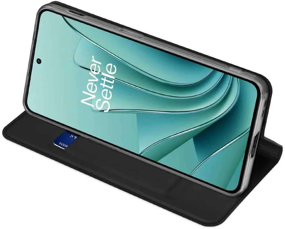 Dux Ducis Skin Pro atverčiamas and card slot OnePlus Nord 3 / Ace 2V - dėklas telefonui juodos spalvos
