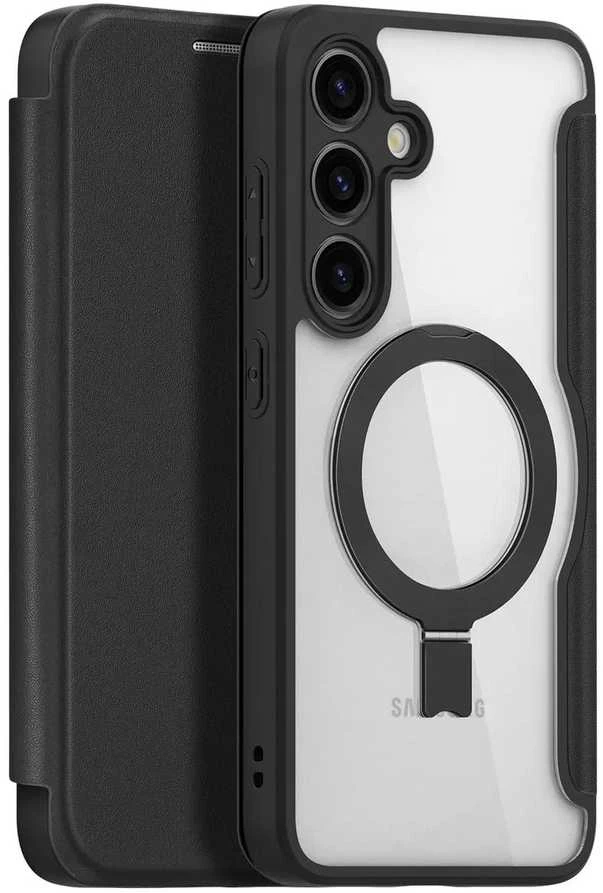 Dux Ducis Skin X Pro magnetic ring / stand for Samsung S24 Plus - dėklas telefonui juodos spalvos