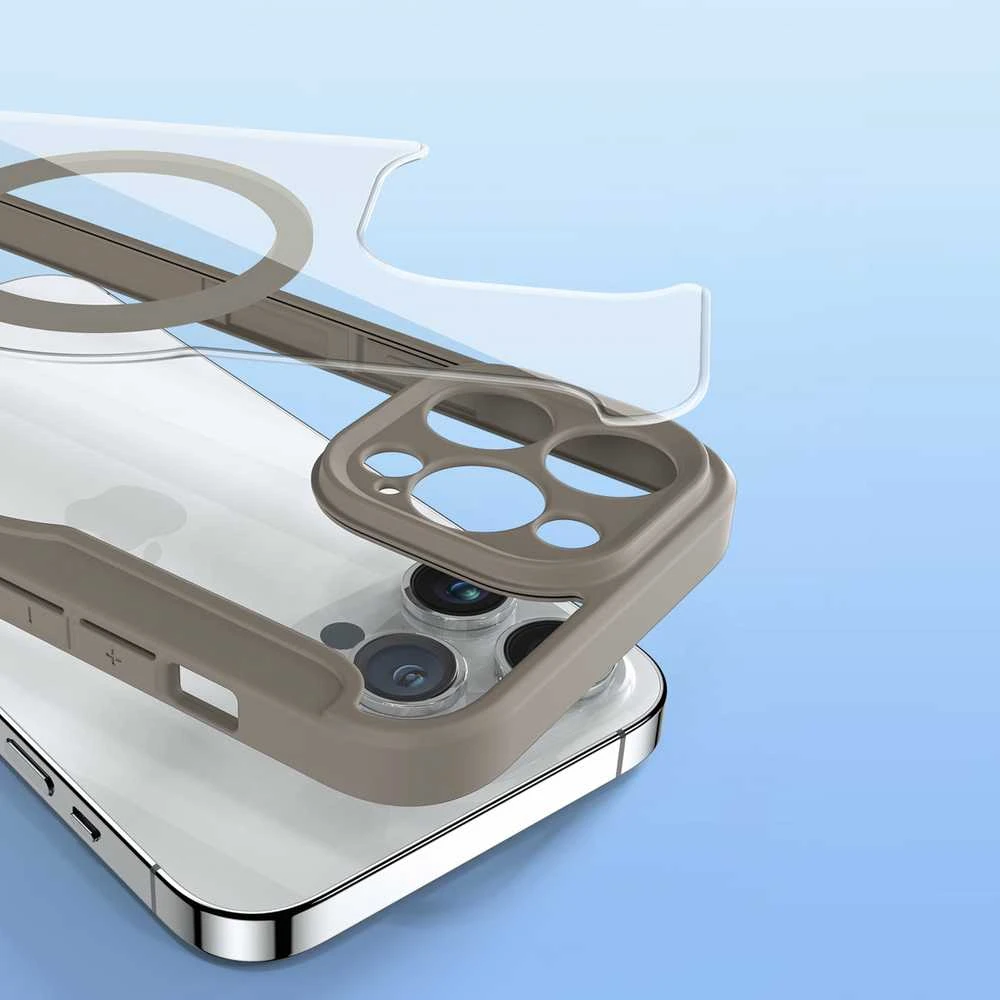Dux Ducis Skin X Pro dėklas skirtas Apple iPhone 14 Pro Max, smėlio spalvos