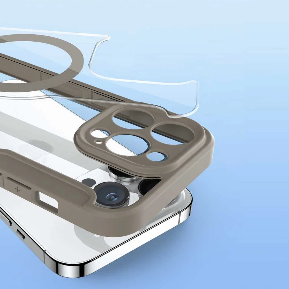 Dux Ducis Skin X Pro dėklas skirtas Apple iPhone 14 Pro, smėlio spalvos